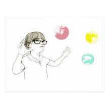 副本 universel de fille cartes postales