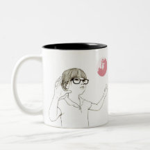副本 universel de fille tasse à café