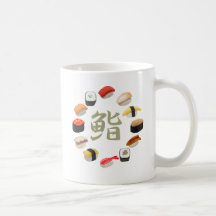 回転寿司 de kanji de sushi et de Susi Tasse