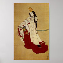 葛飾北斎 Katsushika Hokusai de Shirabyōshi de 白拍子 Posters