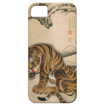 虎図, tigre de 若冲, Jakuchū, art du Japon Coque iPhone 5 Case-Mate