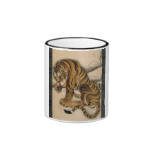虎図, tigre de 若冲, Jakuchu Mug À Café