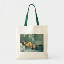 雪中虎図, tigre de 北斎 dans la neige, Hokusai Sac Fourre-tout
