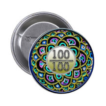 100/100 bouton d'éloge badges avec agrafe