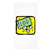 100 billet d'un dollar carte avec photo
