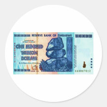 100 raisons trillion autocollant rond