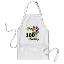 100th cadeaux d'anniversaire et habillement heureu tabliers