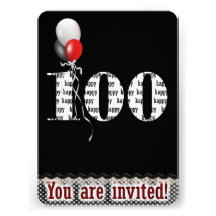 100th Invitation d'anniversaire