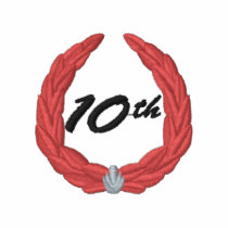10 ans polos brodés