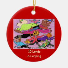 10 seigneurs un saut décorations pour sapins de noël