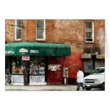 10ème Avenue. Épicerie à Manhattan Cartes De Vœux