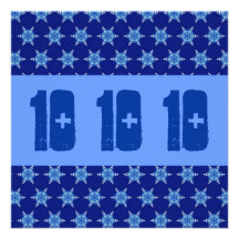 10ème Motif géométrique moderne de fête d'annivers Invitations