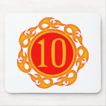 10èmes cadeaux d'anniversaire de flamber tapis de souris