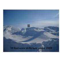 119, neige de 10 pieds dérive l'hiver 2009 de kotz carte postale