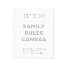 11" x 14" famille ordonne la toile impressions sur toile