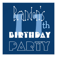 11ème bleu de l'anniversaire de l'enfant moderne n bristol