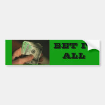 127857~Hand-Holds-a-Wad-of-American-Hundred-Dol… Autocollant Pour Voiture
