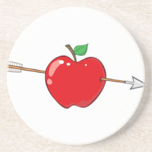 12935_RF_Clipart_Illustration_Arrow APPLE ROUGE AR Dessous De Verre