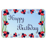 12 coccinelles magnets souples