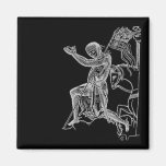 13ème siècle de chevalier magnets pour réfrigérateur