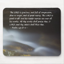 145:8 de psaume - 10 l'eau soyeuse Mousepad Tapis De Souris