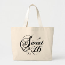 16) citations de sweet sixteen ( sacs fourre-tout