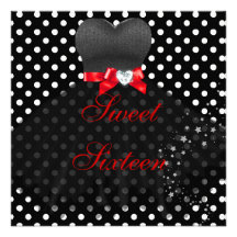 16ème fête d'anniversaire de SWEET SIXTEEN Faire-parts