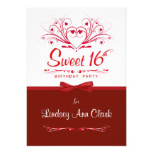 16èmes invitations de fête d'anniversaire de bonbo