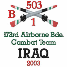 173rd IBCT aéroporté croisé fusille la chemise