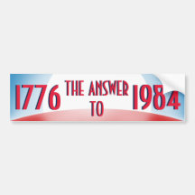 1776 la réponse à 1984 adhésifs pour voiture