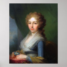 1795 - Portrait d'impératrice Elisabeth Alexeievna Affiche