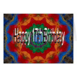 17ème Carte d'anniversaire