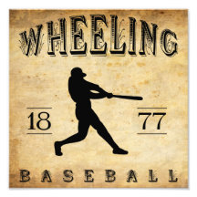 1877 base-ball de roulement de la Virginie Occiden Photographies D’art