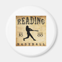 1888 base-ball de lecture de la Pennsylvanie Magnets Pour Réfrigérateur