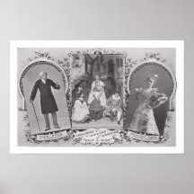 1897 théâtre de BROADWAY - John a dessiné - précip Affiches