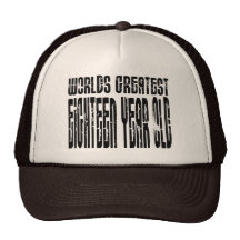 18ème Ans des mondes de l'anniversaire 18 plus gra Casquettes