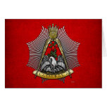 18ème Degré : Chevalier du rose Croix Carte De Vœux
