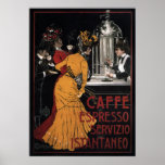 ~ 1900 de Servizio Istantaneo de ~ de café express Posters