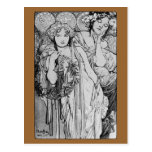 ~ 1904 d'Alphones Mucha de ~ d'amitié Cartes Postales