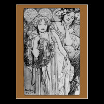 ~ 1904 d'Alphones Mucha de ~ d'amitié cartes postales