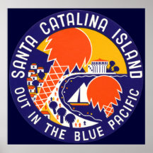 1935 Santa Catalina Island Poster