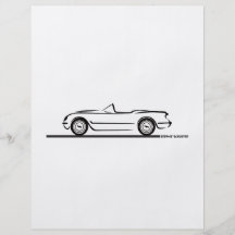 1953 1954 1955 Corvette Prospectus Personnalisés
