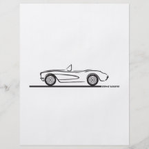 1956 1957 Chevrolet Corvette Prospectus Personnalisés