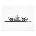 1959 1960 Chevrolet Corvette Faire-part Personnalisables