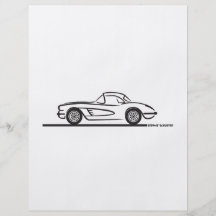 1959 1960 hards-top de Chevrolet Corvette Prospectus En Couleur