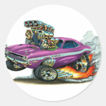 1970-72 voiture de pourpre de challengeur de Dodge Adhésifs Ronds