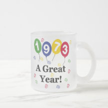 1973 un anniversaire de grande année mug à café