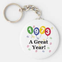 1973 un anniversaire de grande année porte-clefs