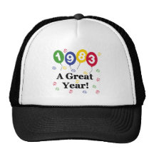 1983 un anniversaire de grande année casquettes de camionneur