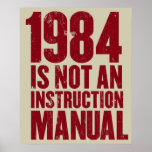 1984 n'est pas une affiche de manuel d'instruction